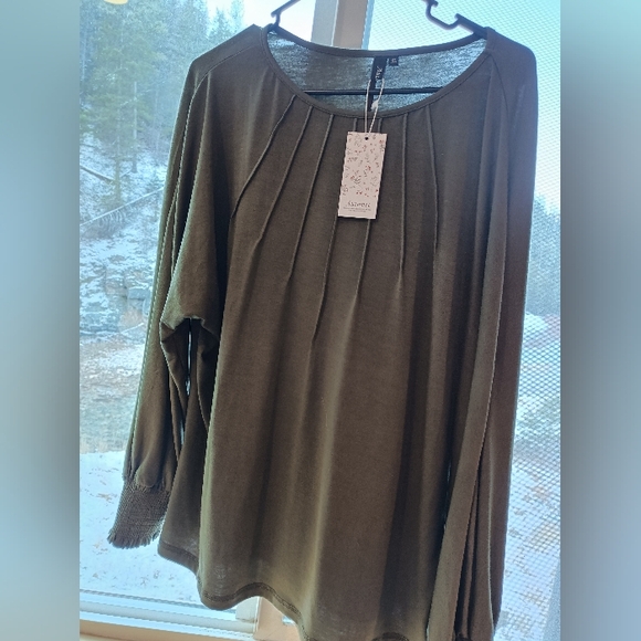 Tops - Olive Green Women's Top